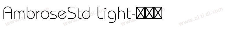 AmbroseStd Light字体转换
